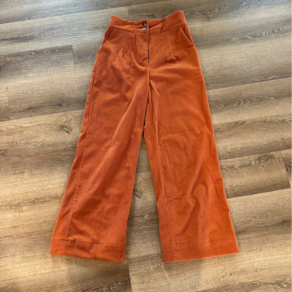 Amazon Women's Wide Leg Pants - Orange